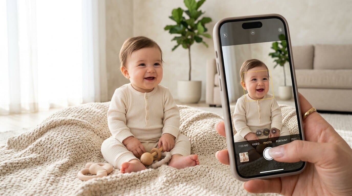 How to Take Baby Photos with iPhone: Best Camera Settings & Editing Formulas