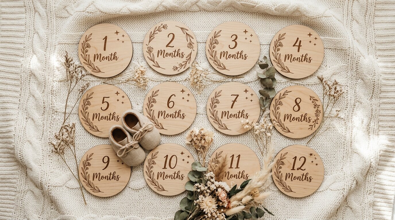 12 Creative Monthly Baby Milestone Photo Ideas (Month 1 to 12 Guide)