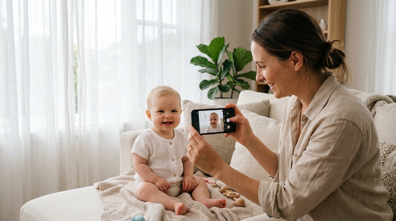 Best Phone Lighting & Camera Settings for Taking Professional Baby Photos