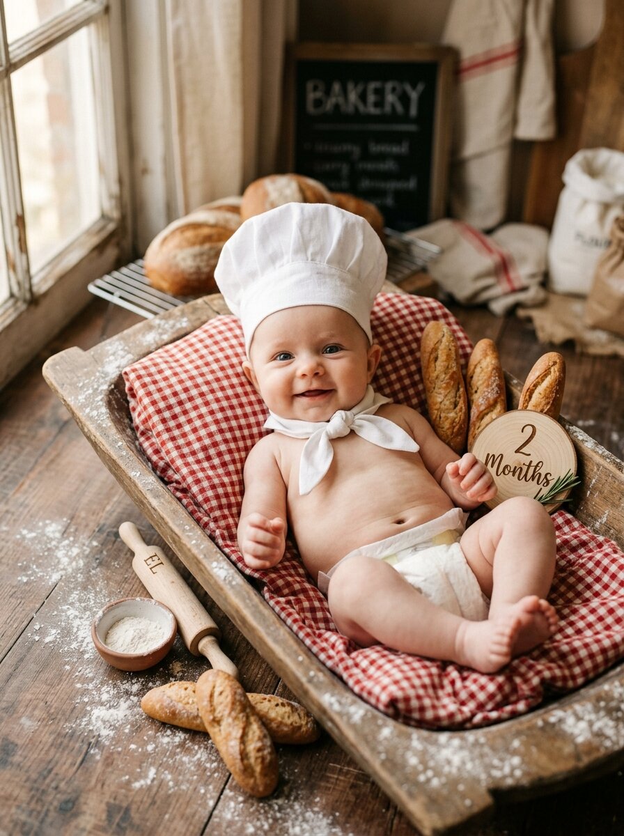 Artisan Boulangerie Chef & Rustic Dough Trough
