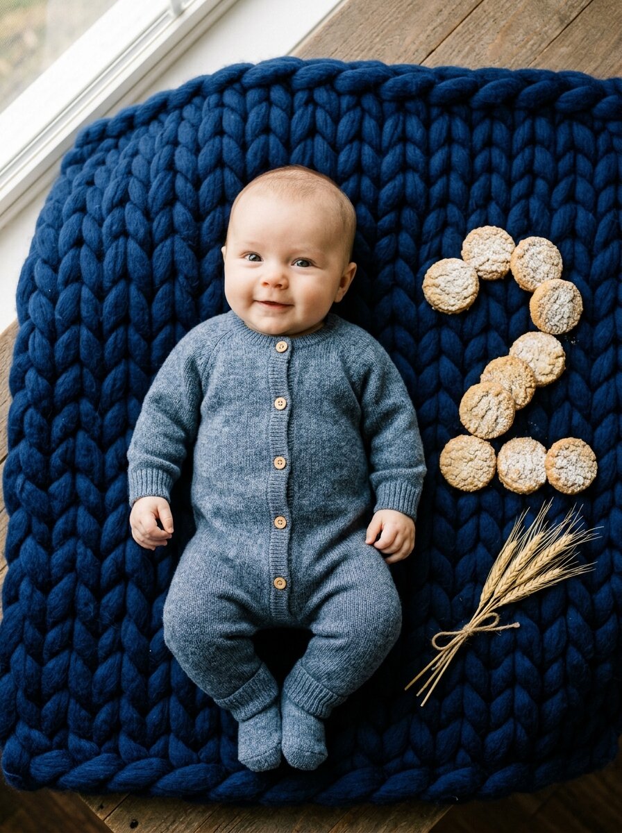 Royal Navy Chunky Knit & Artisan Butter Cookies '2'