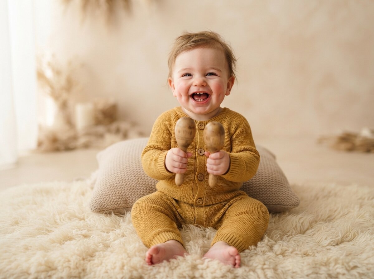 Boutique Studio Milestone Portrait (Baby Boy) (Silk Minimalist)