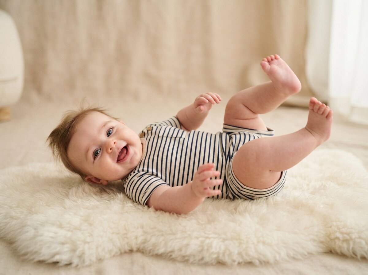 Joyful Studio Baby Portrait (Baby Boy) (Silk Minimalist)