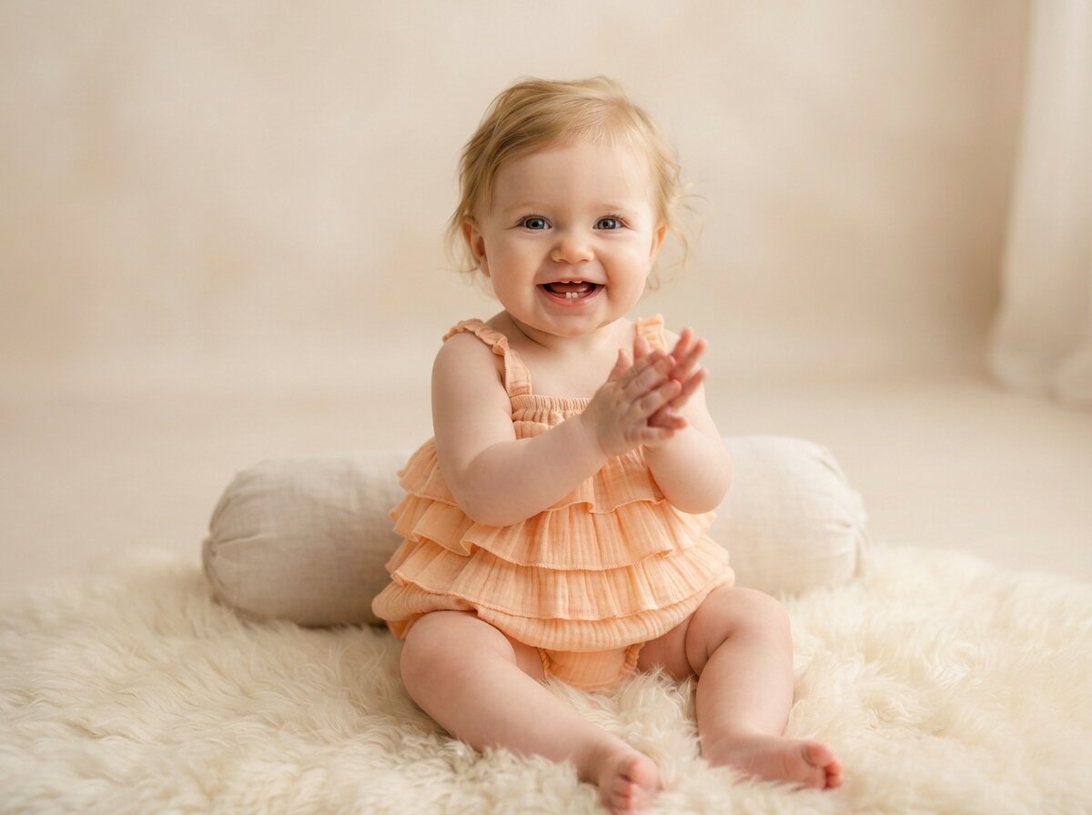 Editorial Tummy Time & Milestone Studio (Baby Girl)