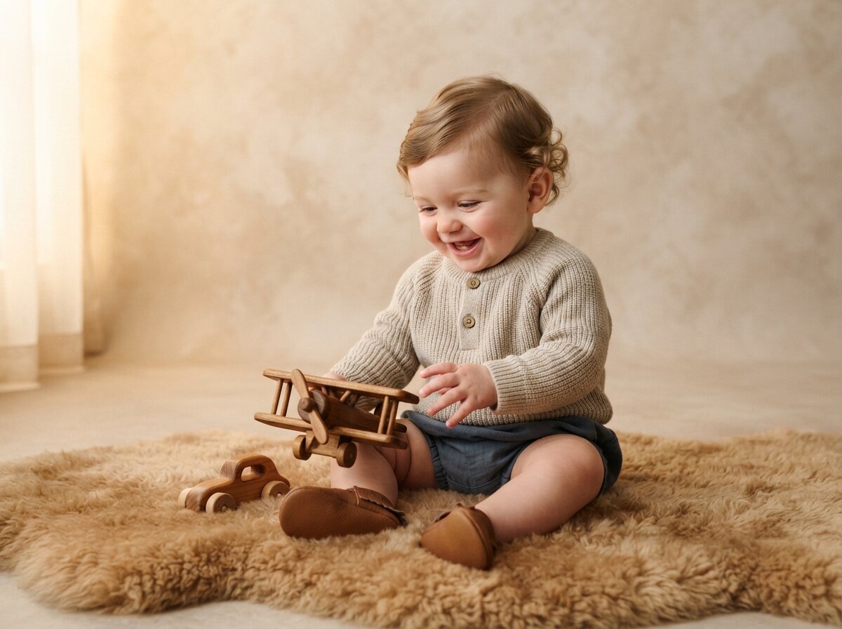 Editorial Studio Sitting Pose (Baby Boy)