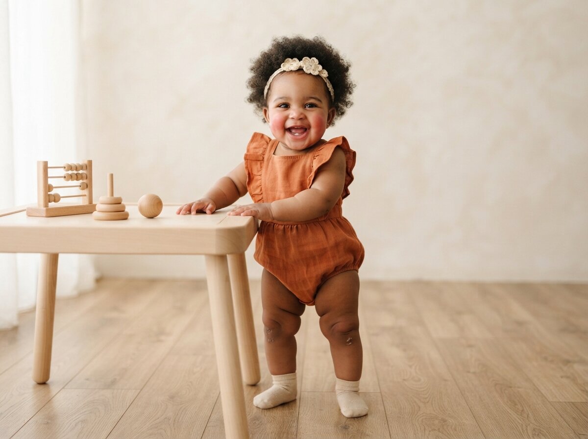 Fine Art Studio Portrait (Baby Girl) (Royal Velvet)