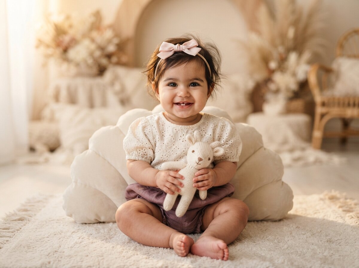 Luxury Studio Eye-Level Shot (Baby Girl)