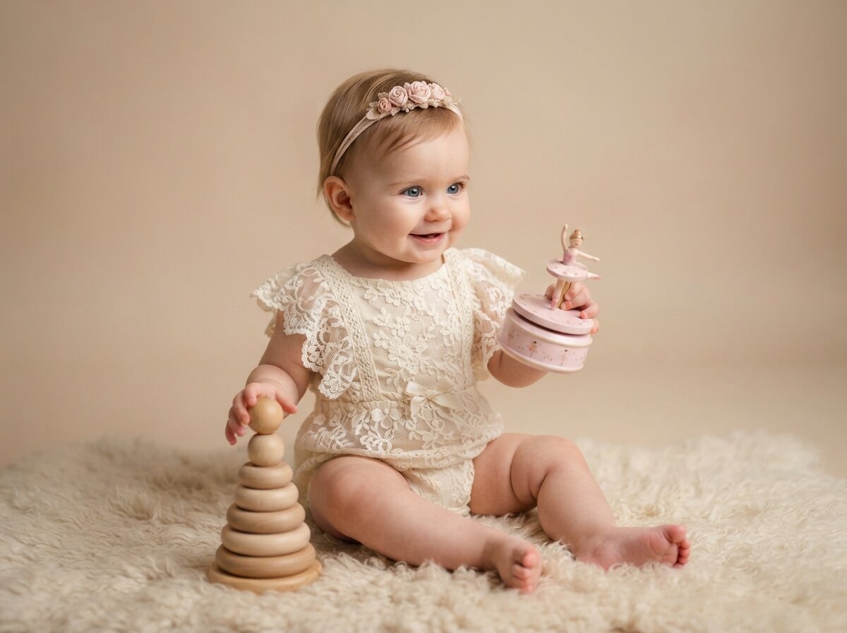 Fine Art Studio Portrait (Baby Girl) (Set 8)