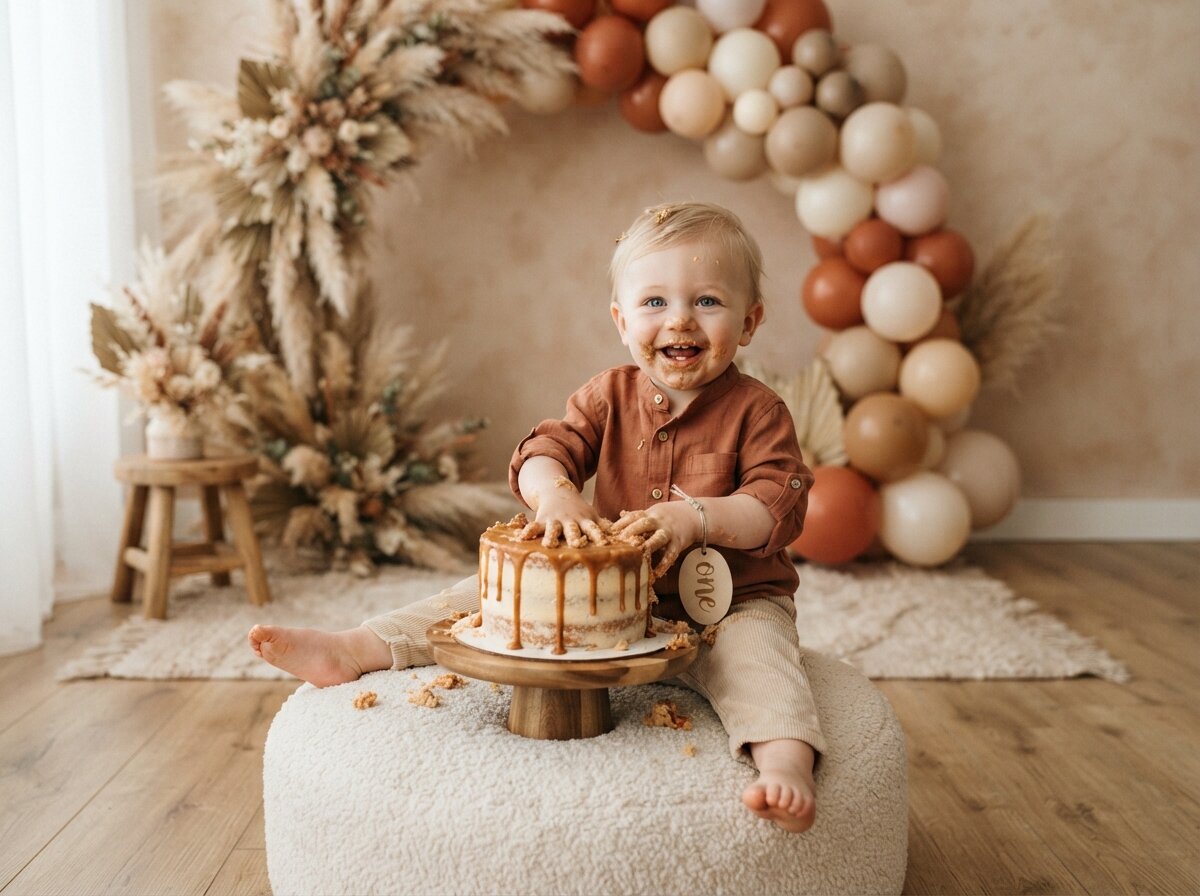 Chic Bohemian 1st Birthday Studio (Gender Neutral)