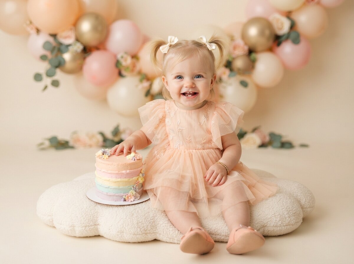 1st Birthday Studio Celebration (Baby Girl) (Set 2)