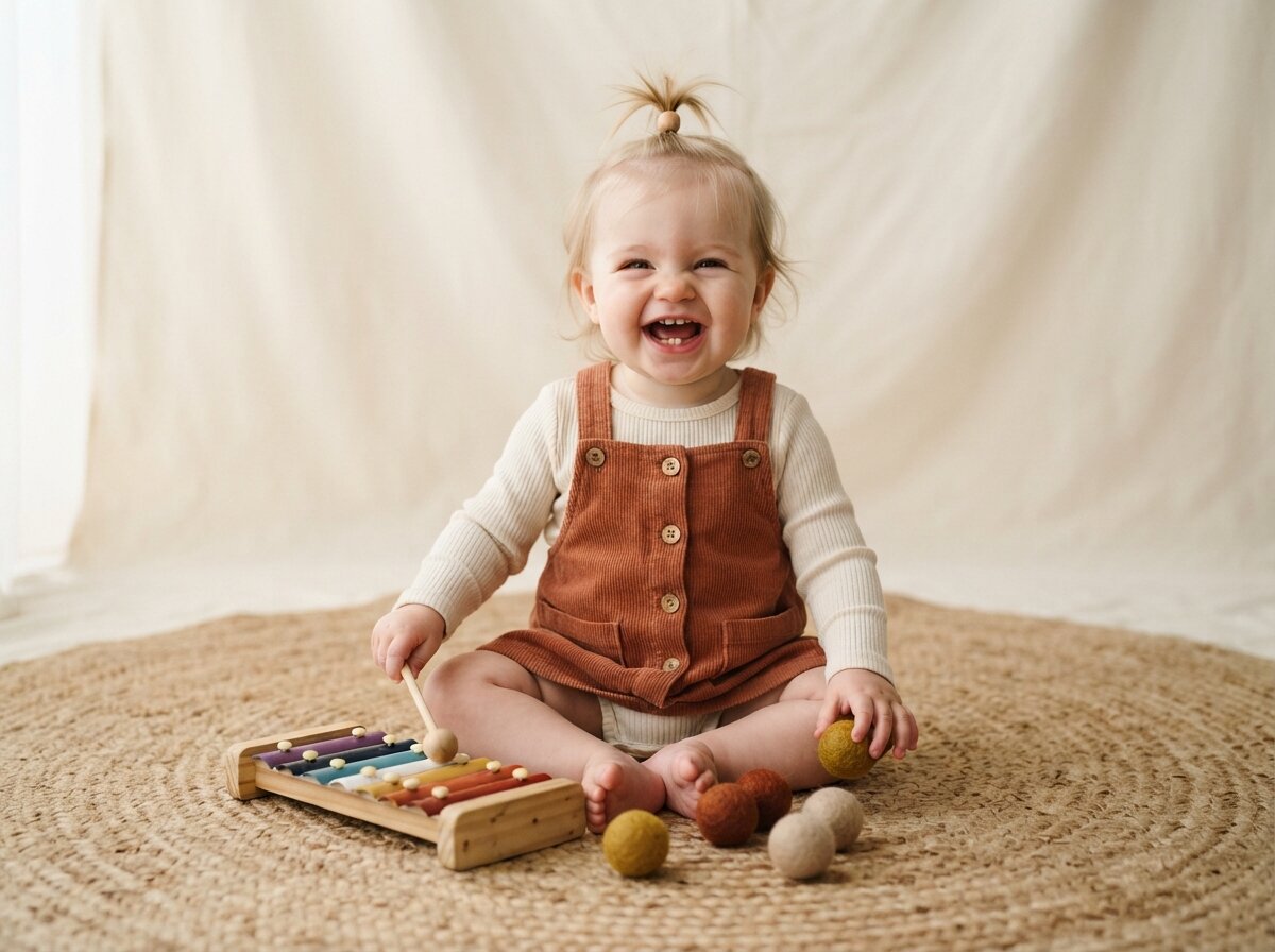 Editorial Walking Milestone (Baby Girl)