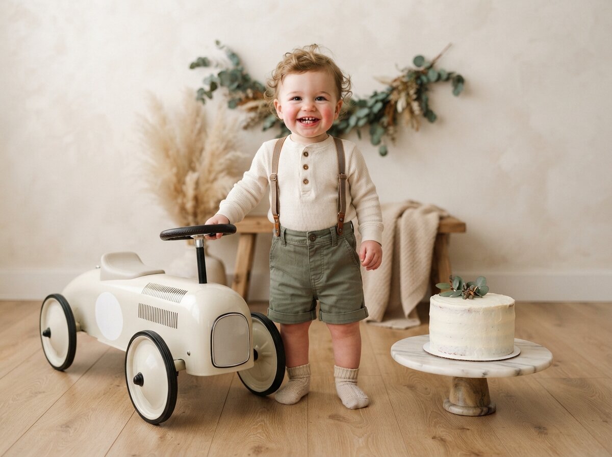 1st Birthday Studio Celebration (Baby Boy) (Set 1)