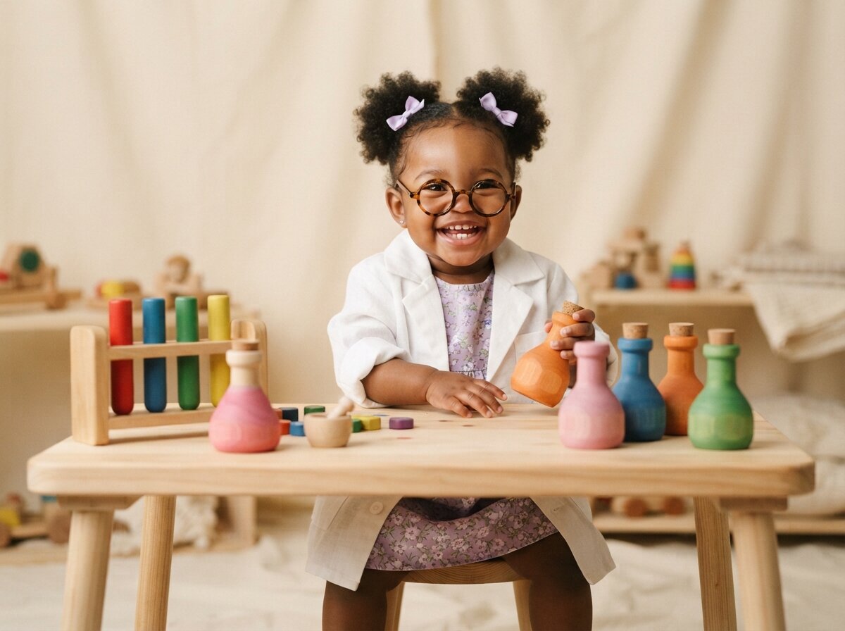 Little Chemist & Laboratory Test Tubes Studio (Baby Girl)