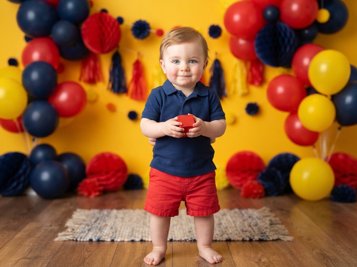 Editorial Fine Art Studio Portrait (Baby Boy) (Silk Minimalist)