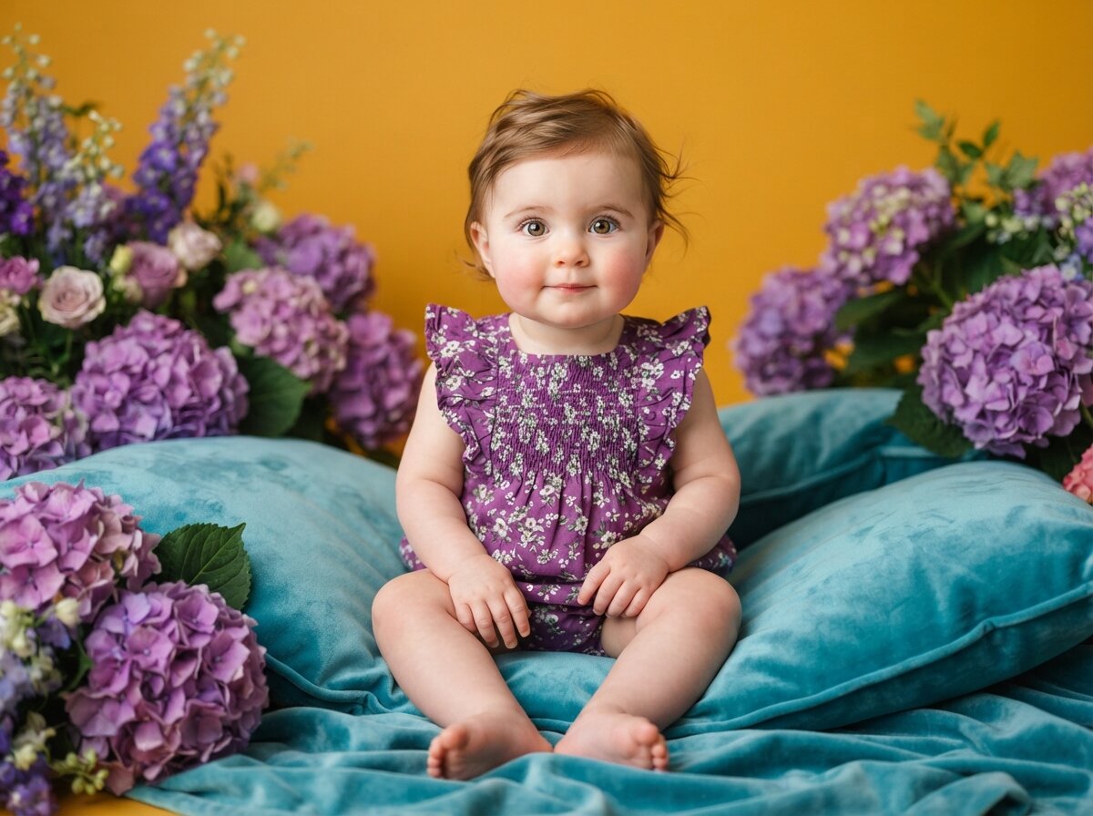 Editorial Fine Art Studio Portrait (Baby Girl) (Set 2)