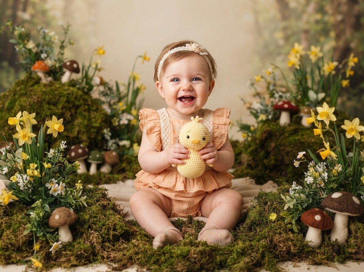 Enchanting Spring Blossom & Studio Florals (Baby Girl) (Set 2)