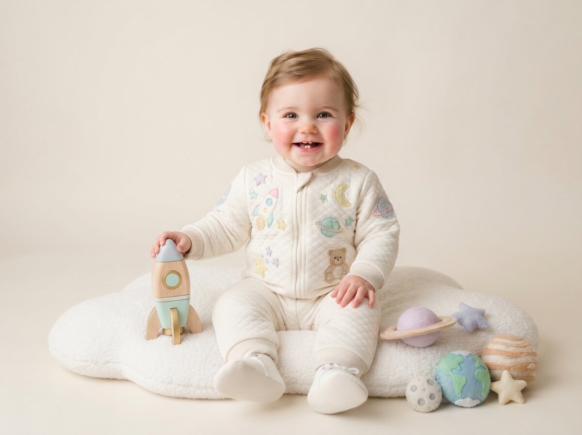 Little Astronaut & Plush Planet Galaxy Studio (Baby Girl)