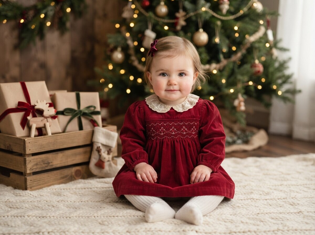 Festive Christmas Holiday Studio & Fairy Lights (Gender Neutral)