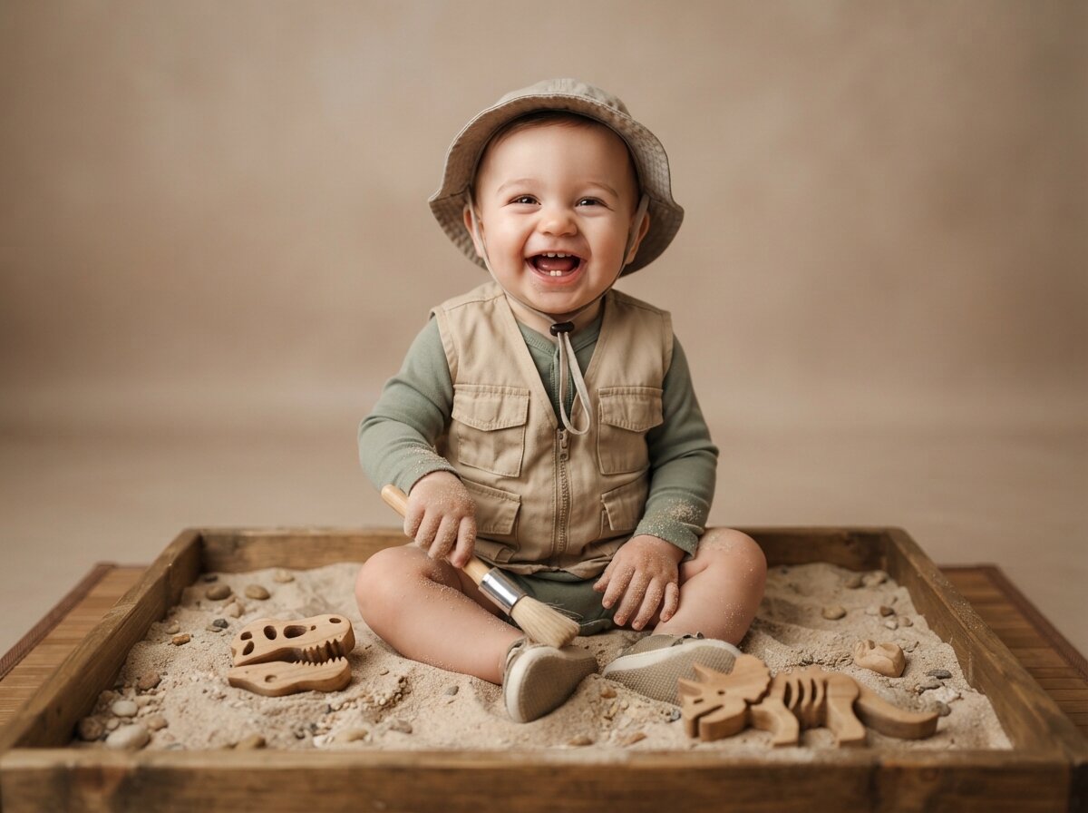 Little Paleontologist & Dinosaur Fossil Dig (Baby Boy)