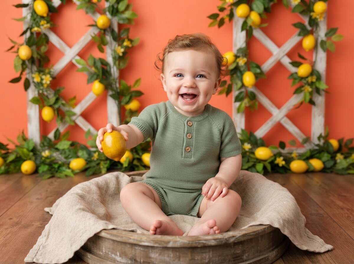 Sunlit Citrus Garden & Lemon Orchard (Baby Boy)