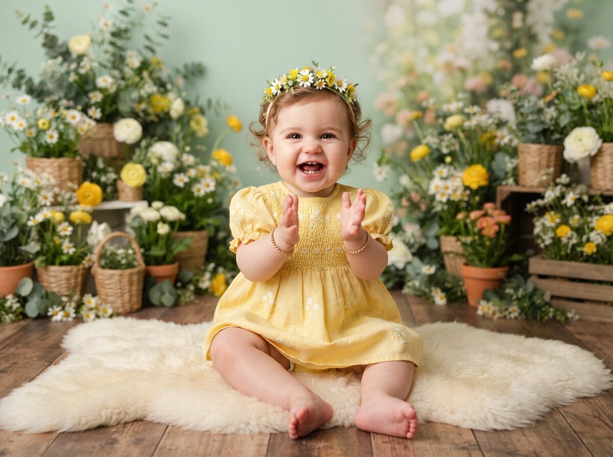Enchanting Spring Blossom & Studio Florals (Baby Girl) (Set 3)