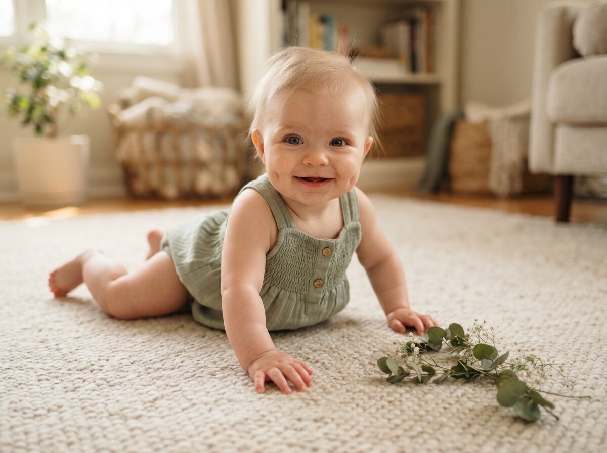 Authentic Editorial Milestone Milestone Portrait (4 Months)