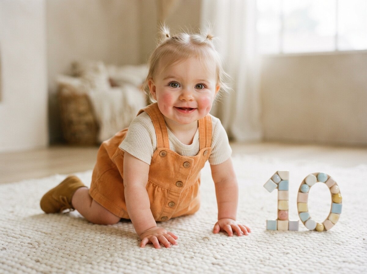 Authentic Editorial Studio Milestone Milestone Portrait (10 Months)