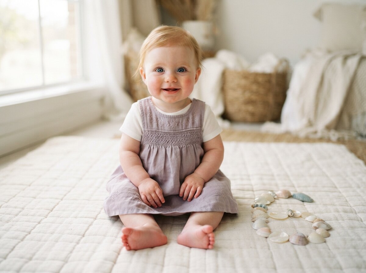 Authentic Editorial Studio Milestone Keepsake Portrait (6 Months)