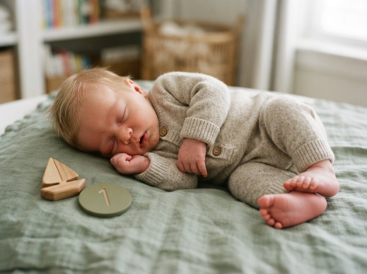 Editorial Natural Newborn Portrait (1 Month)