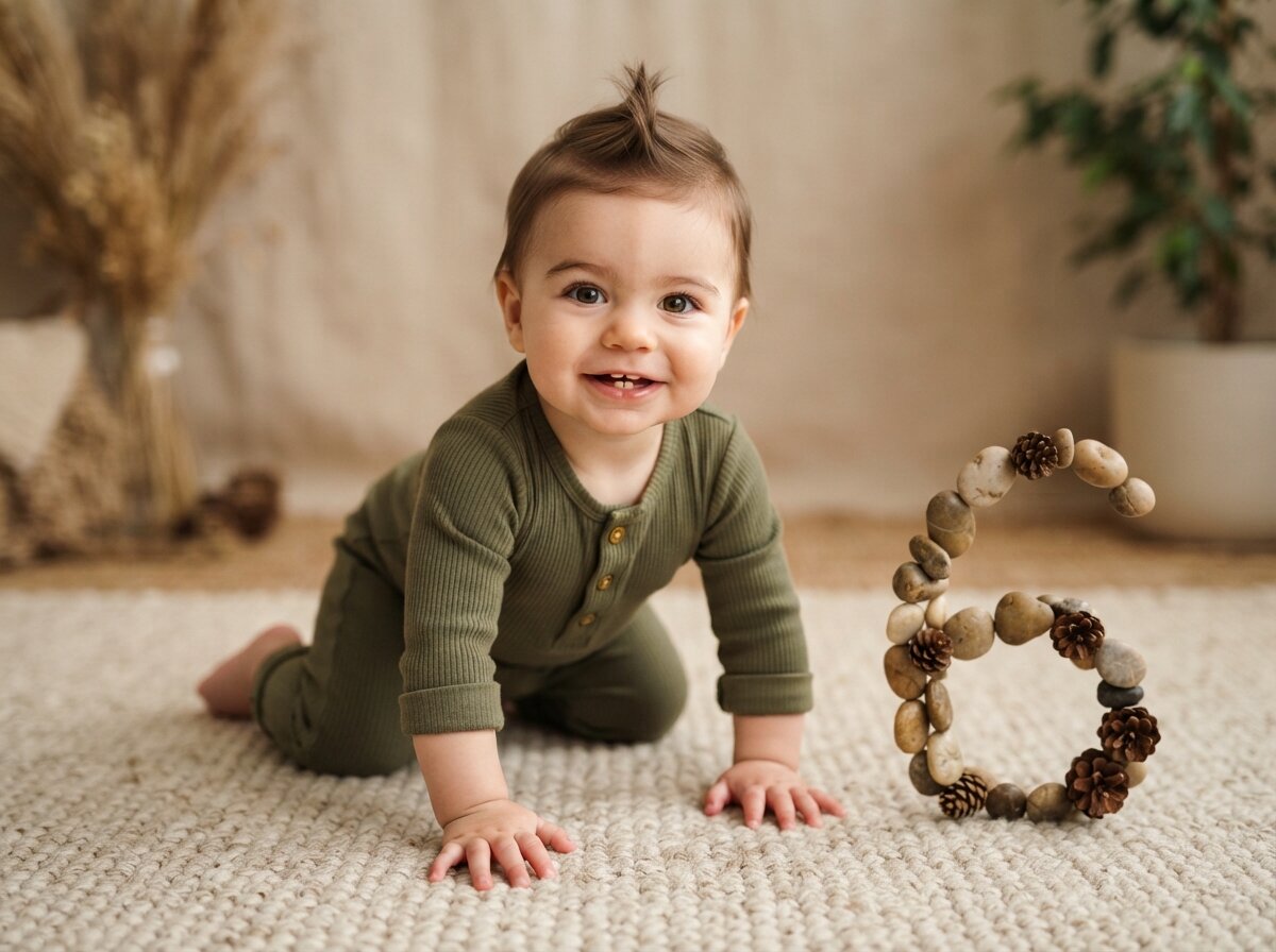 Editorial Studio Baby Milestone Studio Milestone (6 Months)