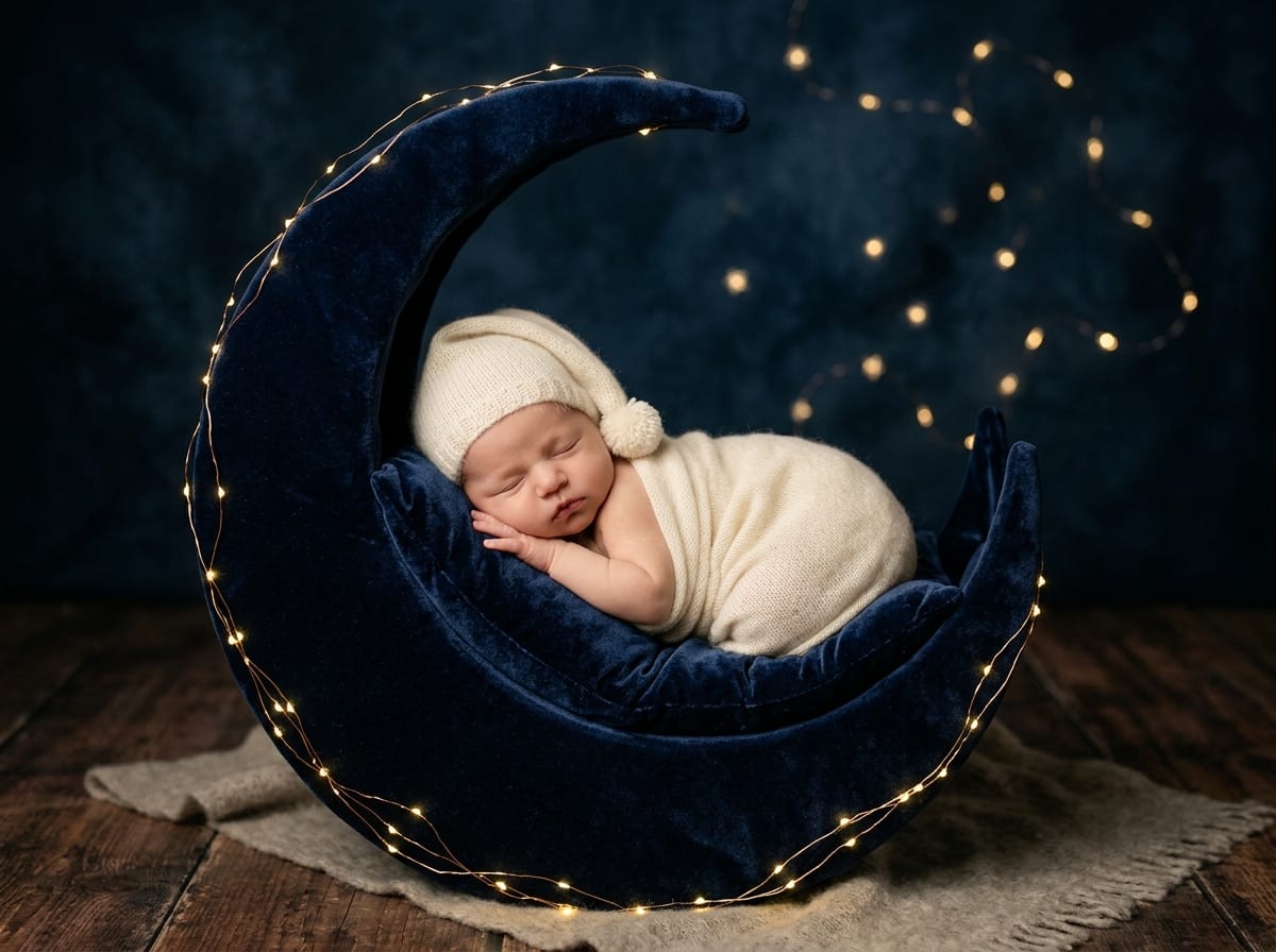 The Crescent Moon & Starlight