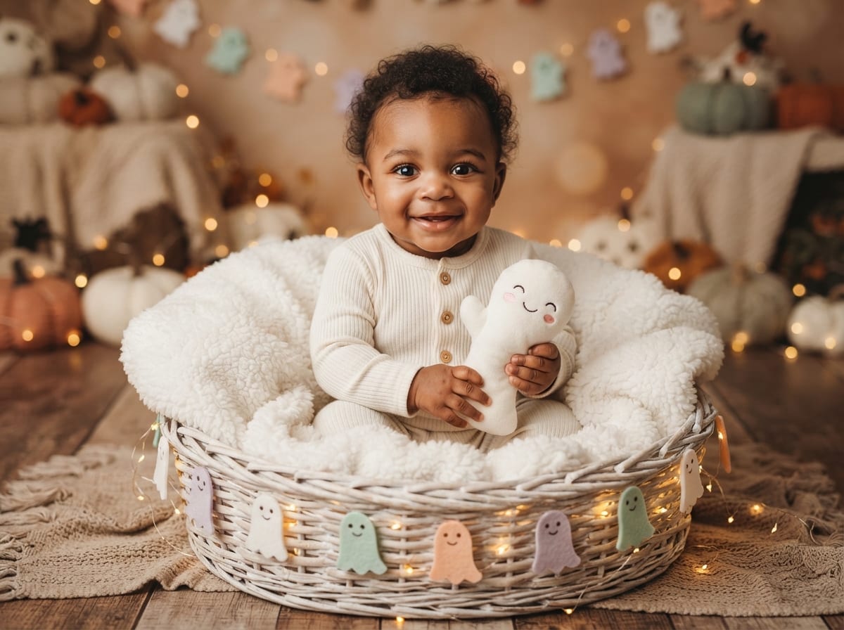 Friendly Ghost Basket & Pastel Boo Bunting