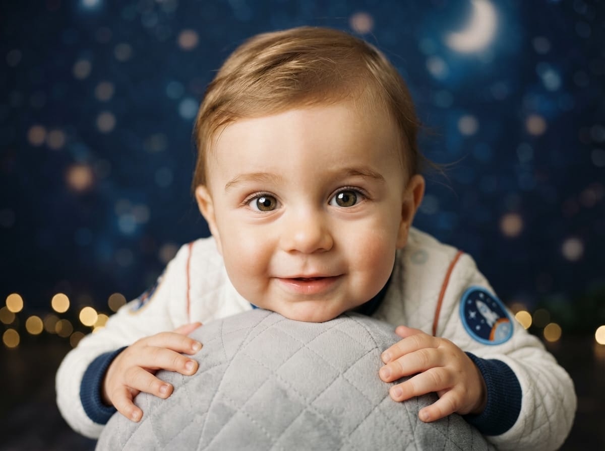 Starry Close-Up & Quilted Moon Cushion