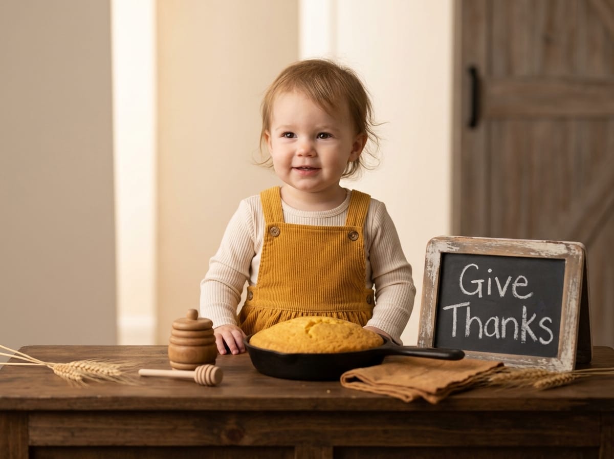 Give Thanks Chalkboard & Skillet Cornbread